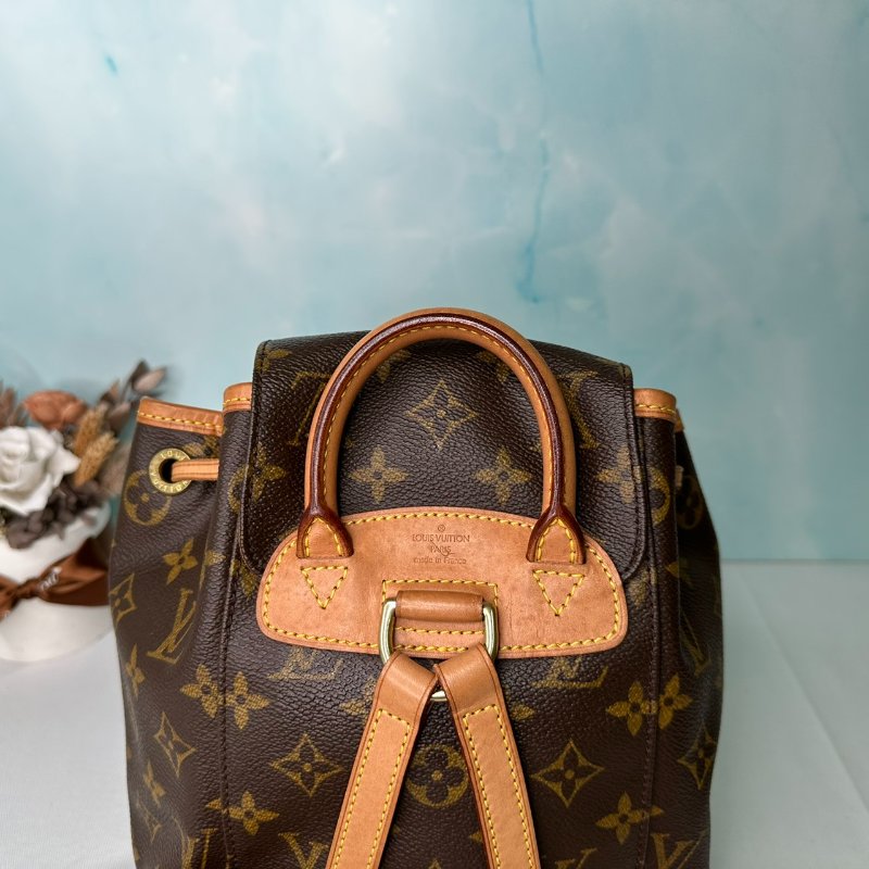 LV 老花小號mini雙肩包-6