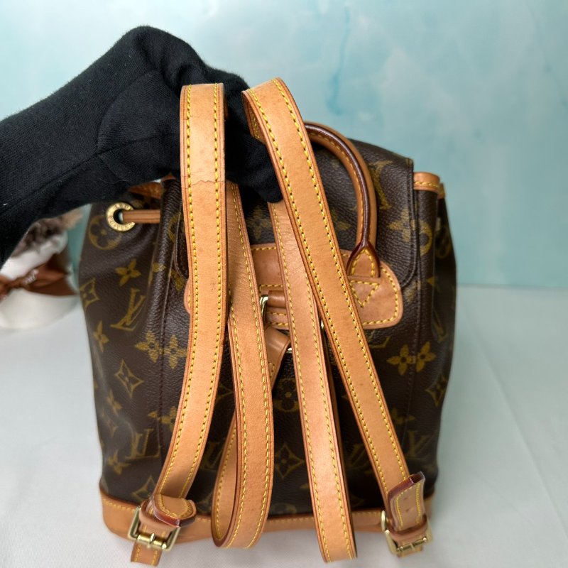 LV 老花小號mini雙肩包-7