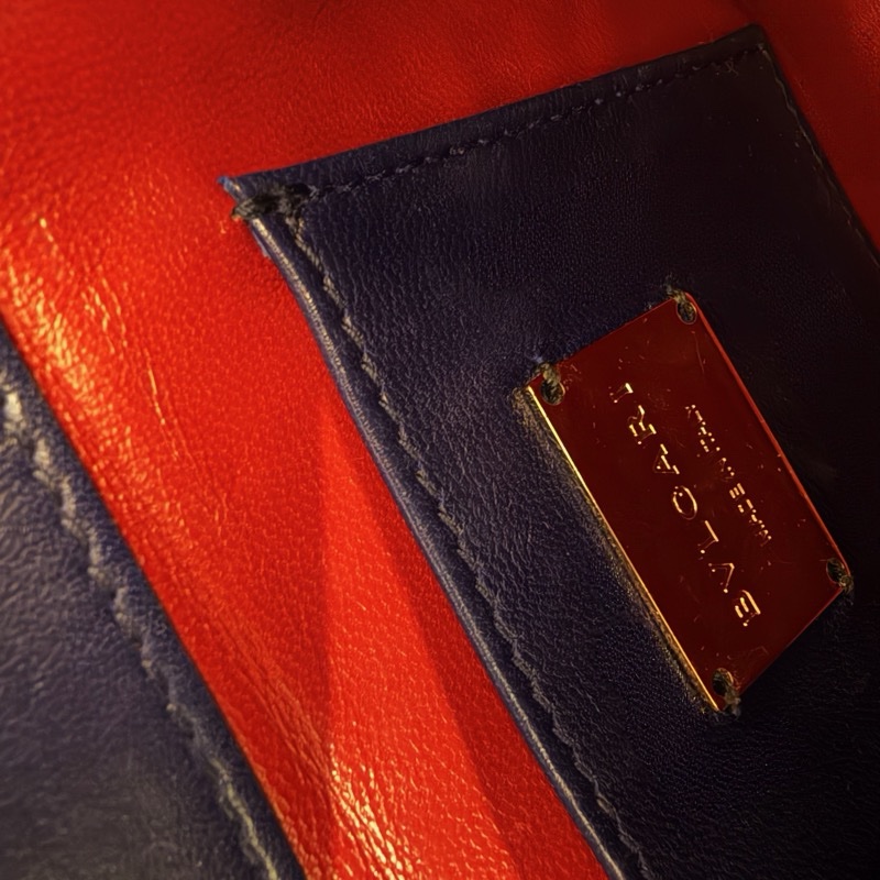 Bulgari Serpenti Forever 寶格麗皮革鏈帶包 海軍藍-11