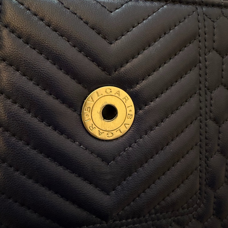 Bulgari Serpenti Forever 寶格麗皮革鏈帶包 海軍藍-13