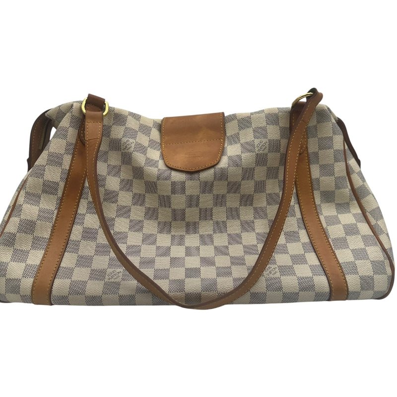 【美收精品】Louis Vuitton 白色棋盤手提包 C-360【隔月月中將轉賣至日本 上架期限30天】-1