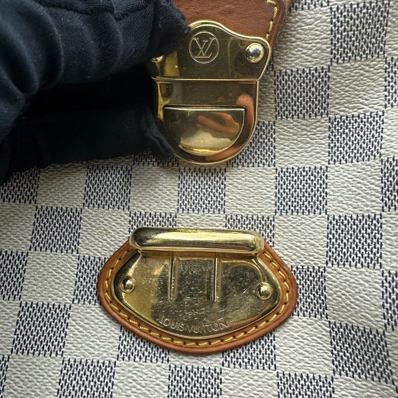 【美收精品】Louis Vuitton 白色棋盤手提包 C-360【隔月月中將轉賣至日本 上架期限30天】-7
