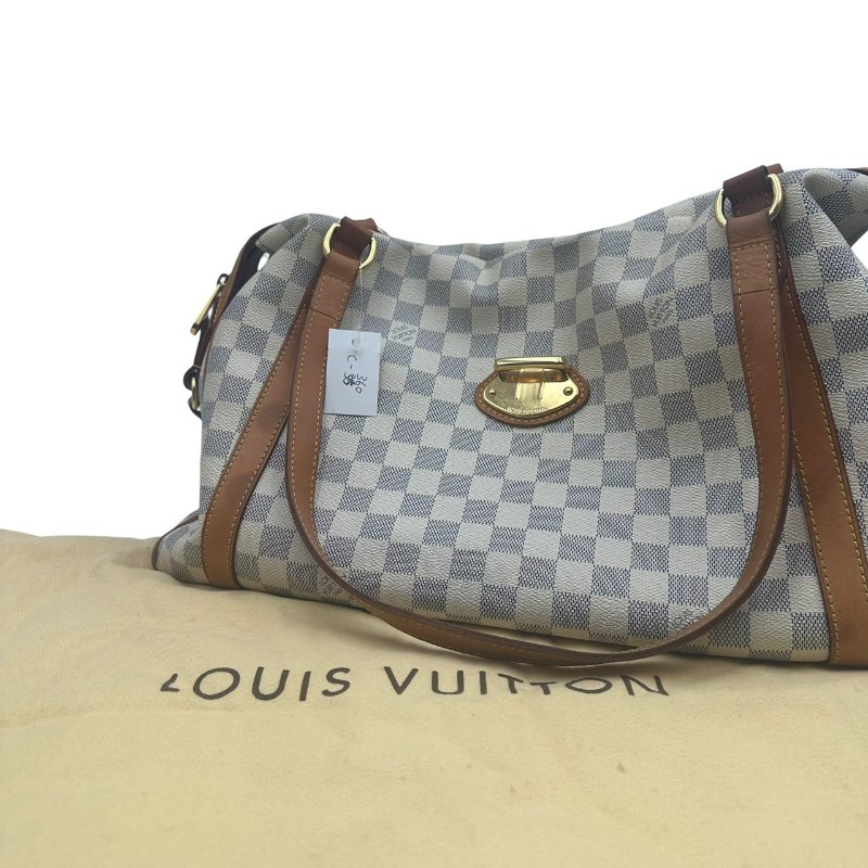 【美收精品】Louis Vuitton 白色棋盤手提包 C-360【隔月月中將轉賣至日本 上架期限30天】-8