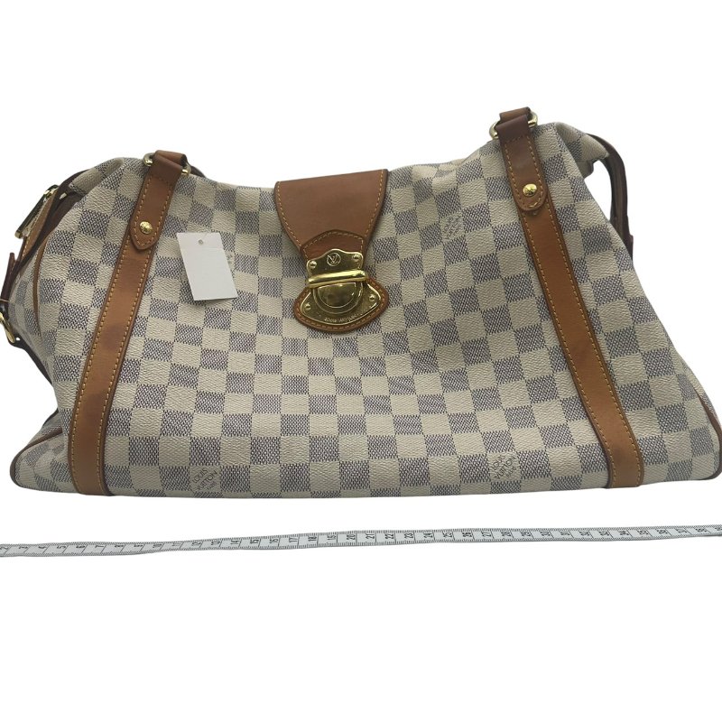 【美收精品】Louis Vuitton 白色棋盤手提包 C-360【隔月月中將轉賣至日本 上架期限30天】-12