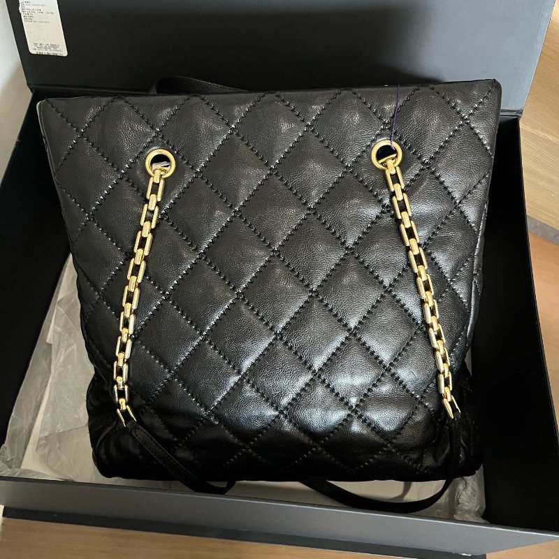 香奈兒/Chanel Large Shopping Bag 牛皮外線 托特包-7