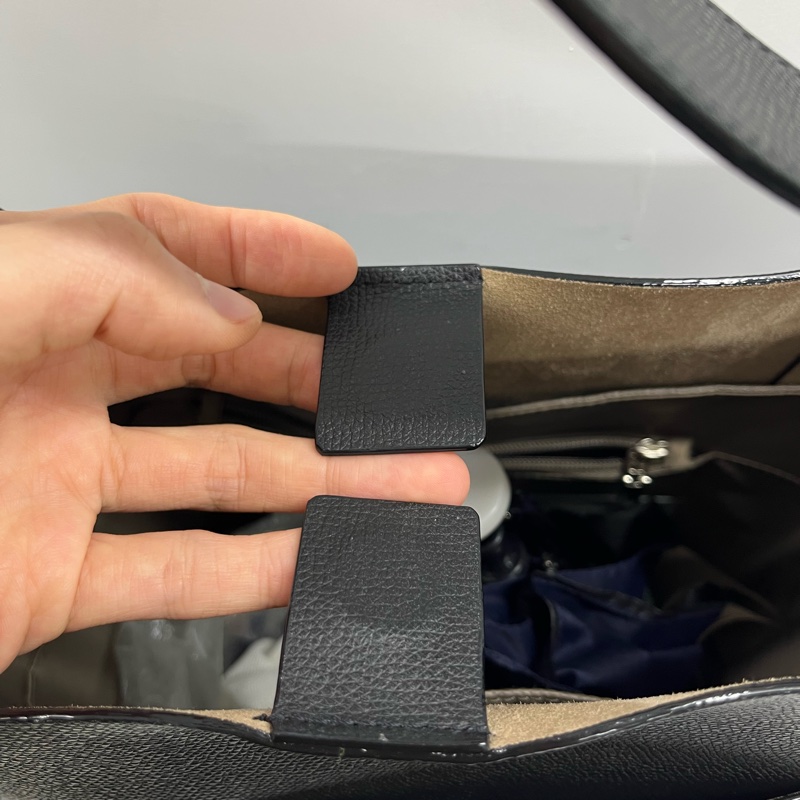 Valextra medium bucket bag 中號黑色水桶包，帶掛包、小卡-5