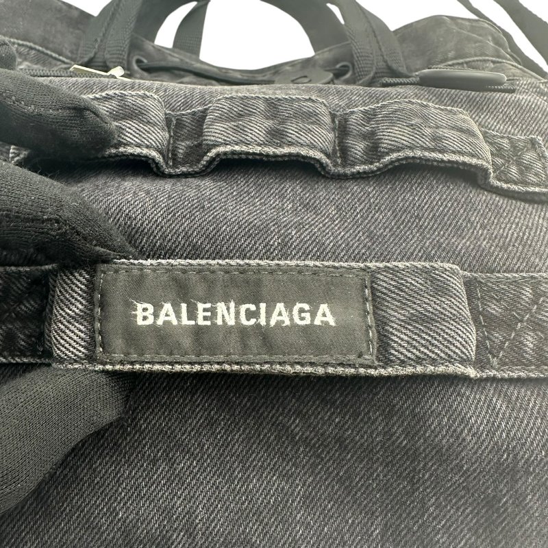 【美收精品】BALENCIAGA  帆布拼織帶手提/斜背 C-351【隔月月中將轉賣至日本 上架期限30天】-10