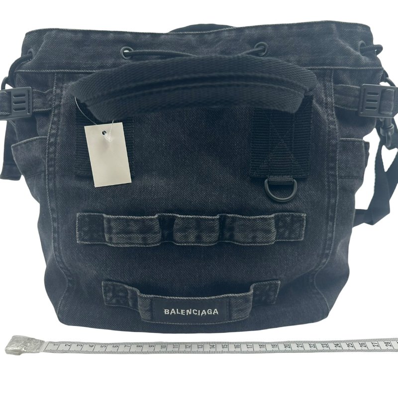 【美收精品】BALENCIAGA  帆布拼織帶手提/斜背 C-351【隔月月中將轉賣至日本 上架期限30天】-11