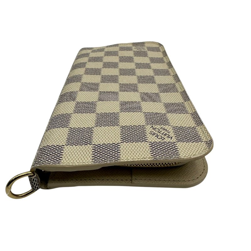 【美收精品】Louis Vuitton 白色棋盤皮夾 C-361【隔月月中將轉賣至日本 上架期限30天】-1