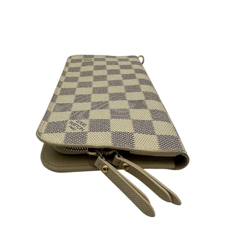 【美收精品】Louis Vuitton 白色棋盤皮夾 C-361【隔月月中將轉賣至日本 上架期限30天】-3