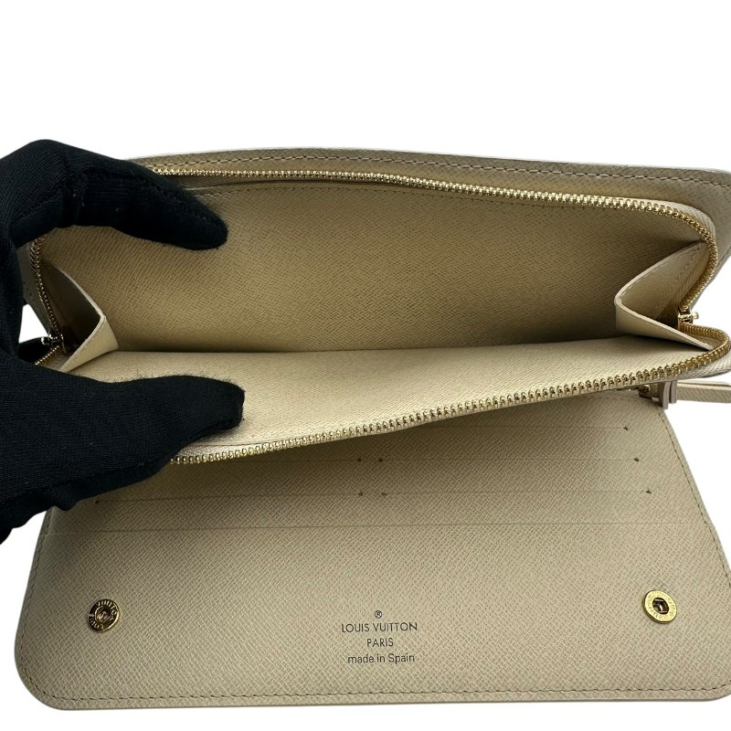 【美收精品】Louis Vuitton 白色棋盤皮夾 C-361【隔月月中將轉賣至日本 上架期限30天】-5