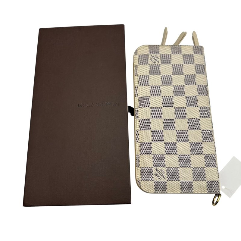 【美收精品】Louis Vuitton 白色棋盤皮夾 C-361【隔月月中將轉賣至日本 上架期限30天】-7