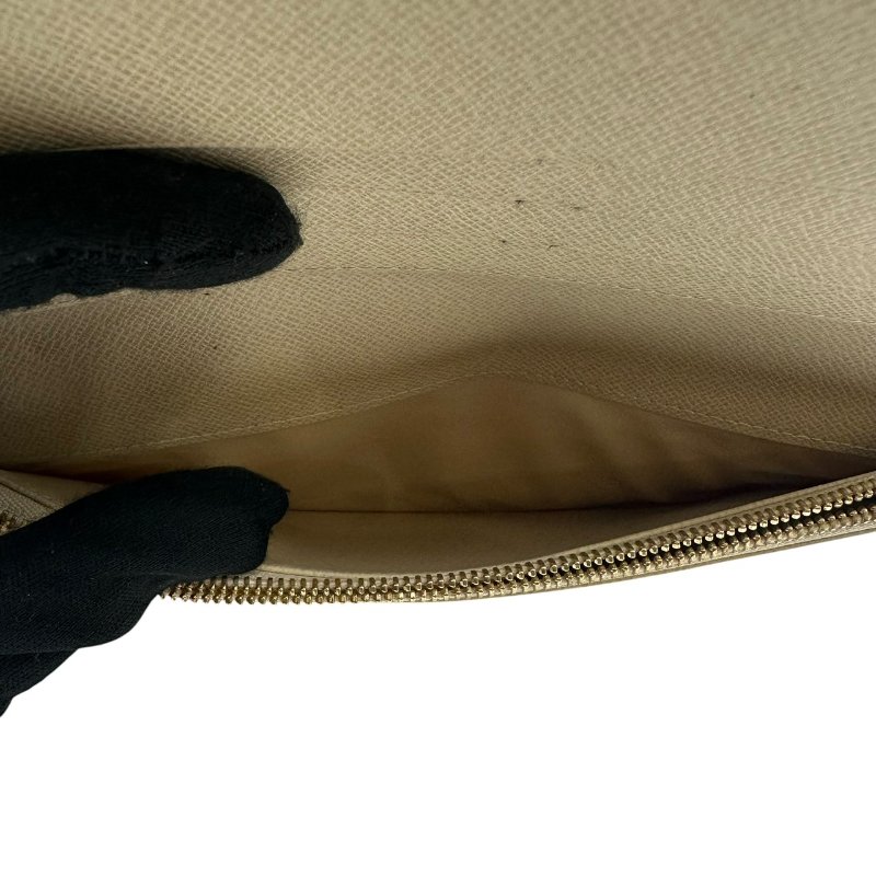 【美收精品】Louis Vuitton 白色棋盤皮夾 C-361【隔月月中將轉賣至日本 上架期限30天】-8