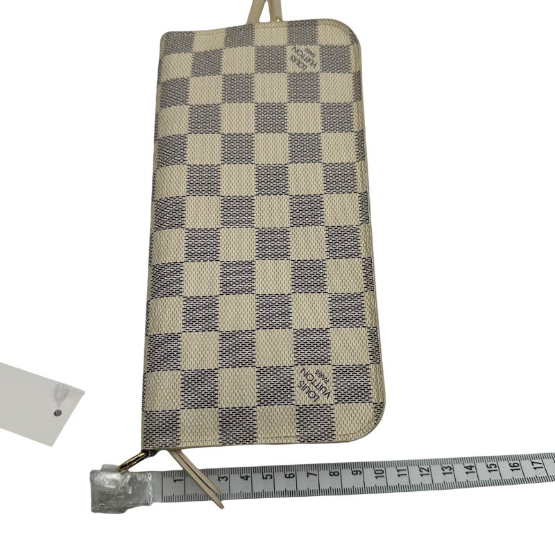 【美收精品】Louis Vuitton 白色棋盤皮夾 C-361【隔月月中將轉賣至日本 上架期限30天】-14