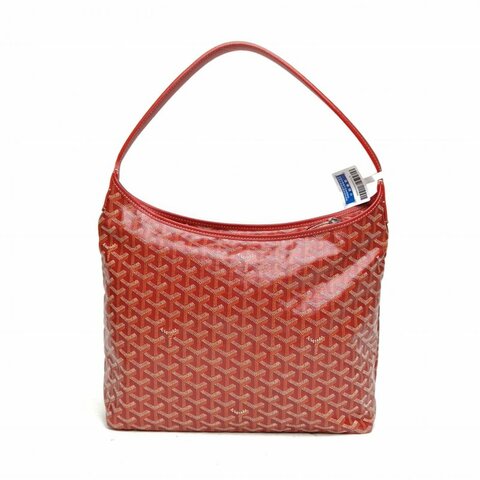 GOYARD BohemeHoboBag子母腋下包紅色PVC銀扣肩背包