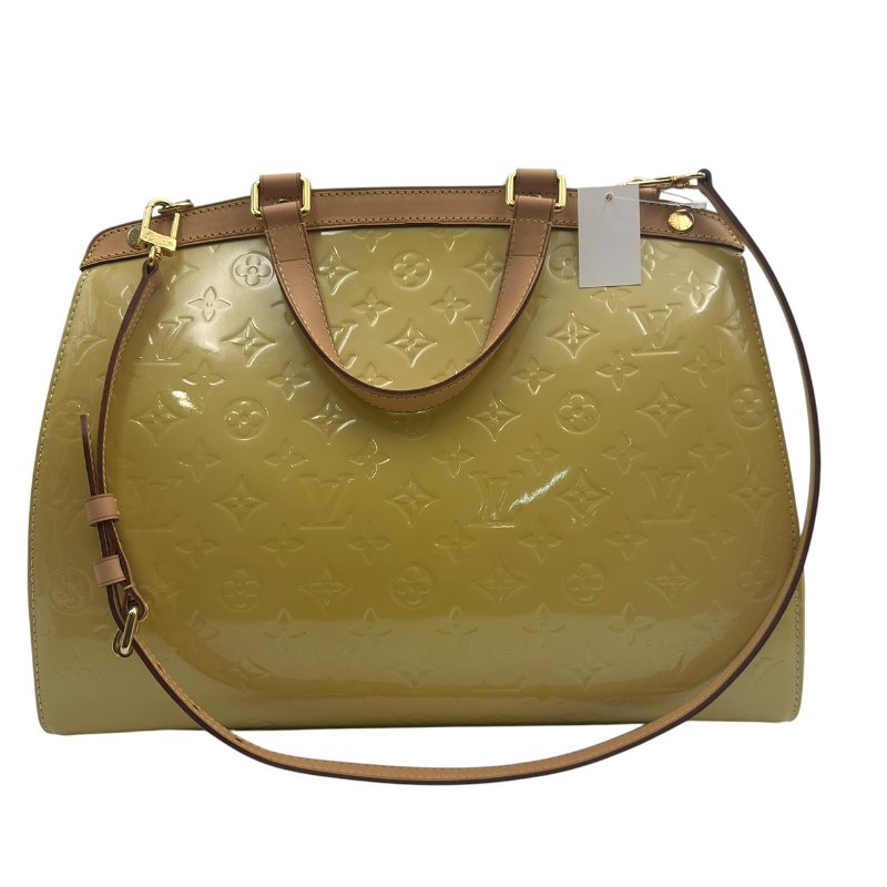 【美收精品】Louis Vuitton 黃色漆皮手提包 C-353【隔月月中將轉賣至日本 上架期限30天】-1