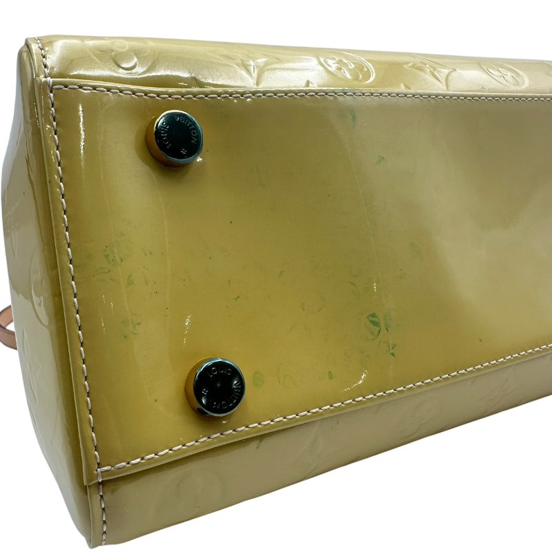 【美收精品】Louis Vuitton 黃色漆皮手提包 C-353【隔月月中將轉賣至日本 上架期限30天】-6