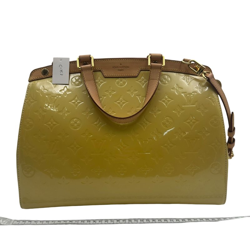 【美收精品】Louis Vuitton 黃色漆皮手提包 C-353【隔月月中將轉賣至日本 上架期限30天】-12