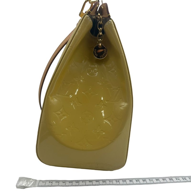 【美收精品】Louis Vuitton 黃色漆皮手提包 C-353【隔月月中將轉賣至日本 上架期限30天】-13