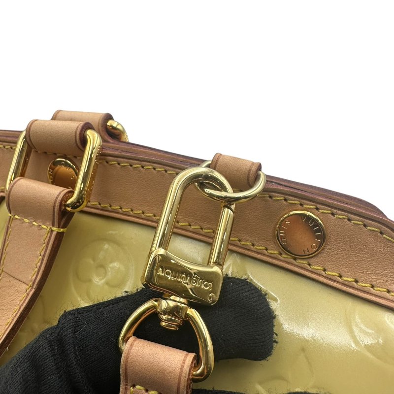 【美收精品】Louis Vuitton 黃色漆皮手提包 C-353【隔月月中將轉賣至日本 上架期限30天】-15