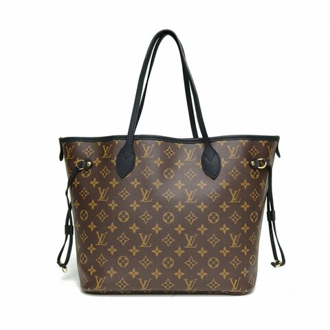 LOUIS VUITTON 老花金扣晶片NeverfullINSIDEOUT雙面托特中號肩背包