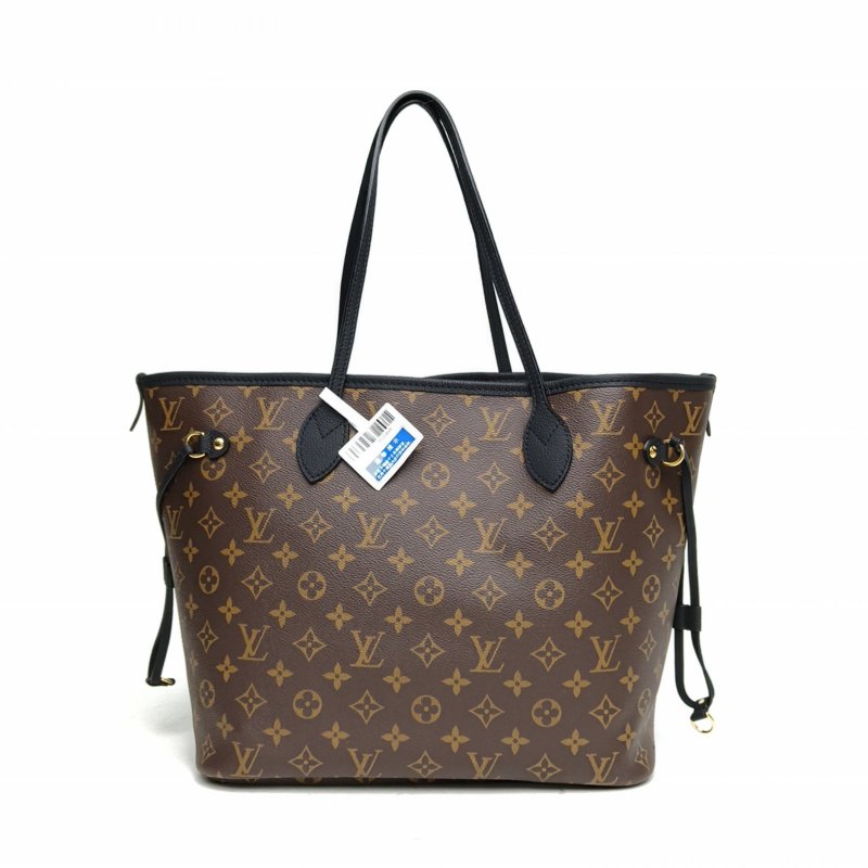 LOUIS VUITTON 老花金扣晶片NeverfullINSIDEOUT雙面托特中號肩背包-2