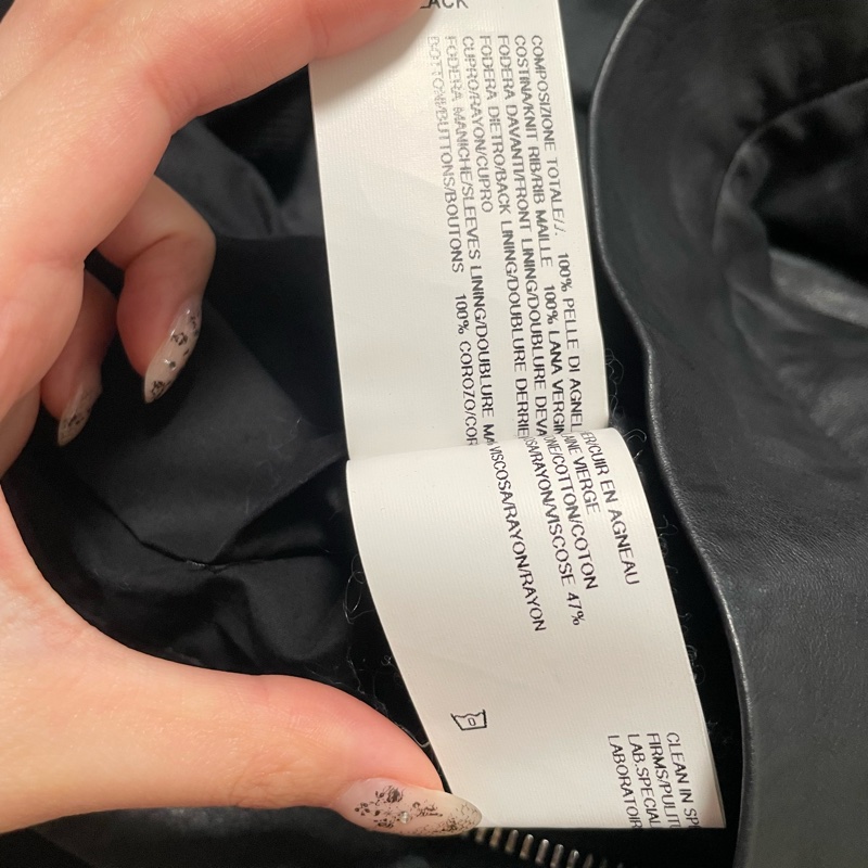 Rick owens Naska 女款立領燕尾羊皮皮衣-3