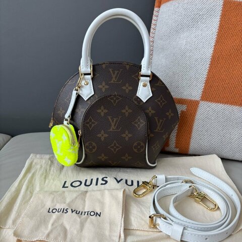 近新品 路易威登/Louis Vuitton 老花Ellipse BB河蚌包 芯片款