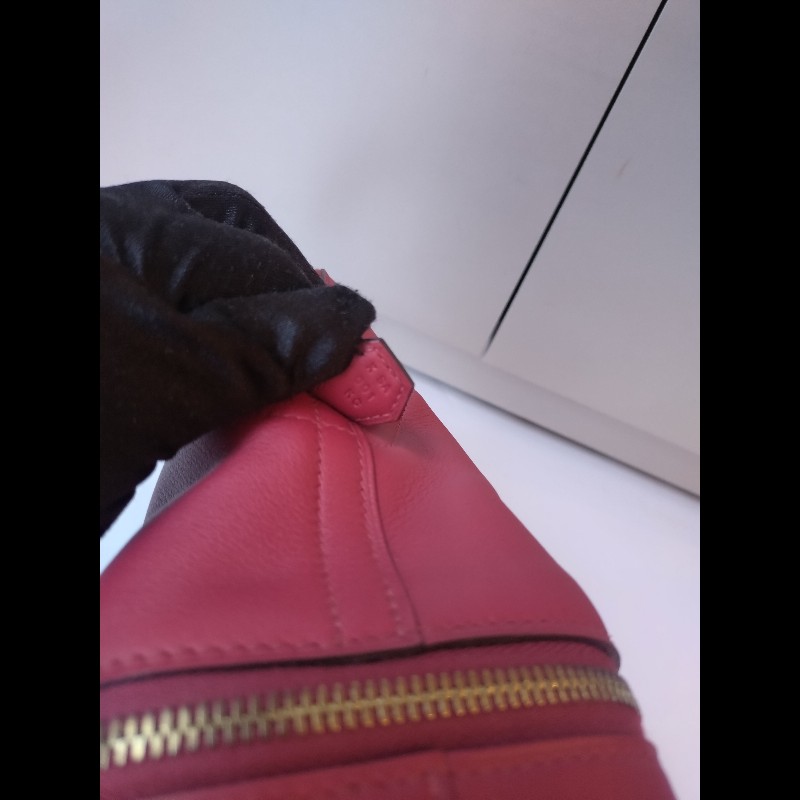 Hermes 金釦石榴紅皮雙層柏麗包 bolide secret-9