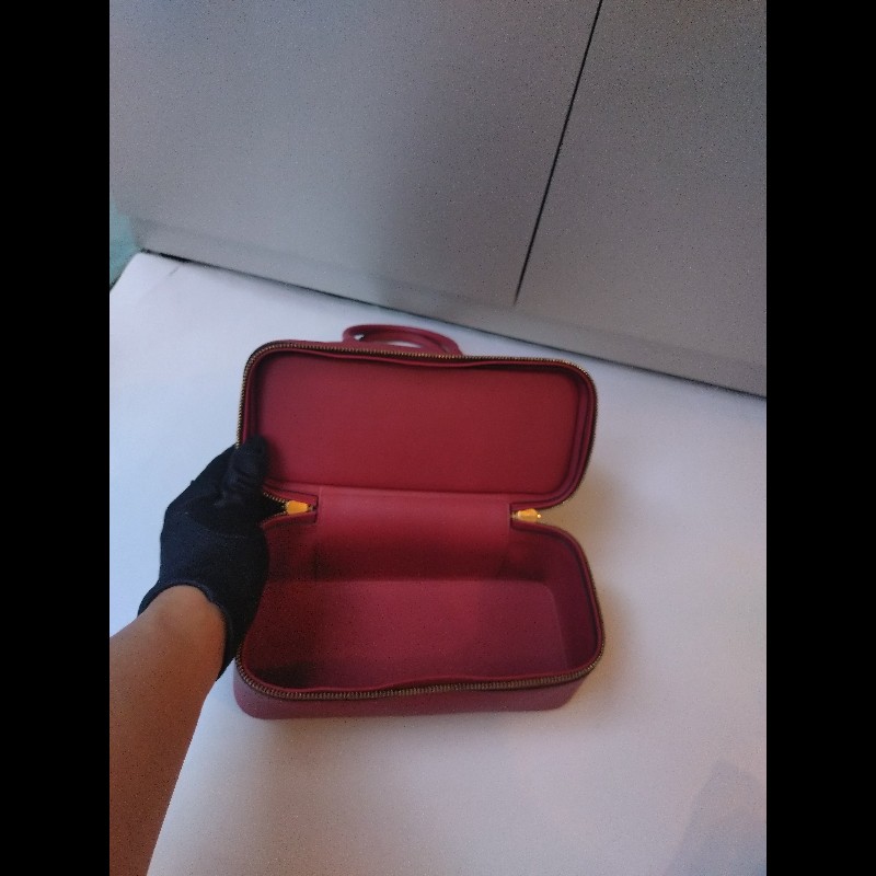 Hermes 金釦石榴紅皮雙層柏麗包 bolide secret-24