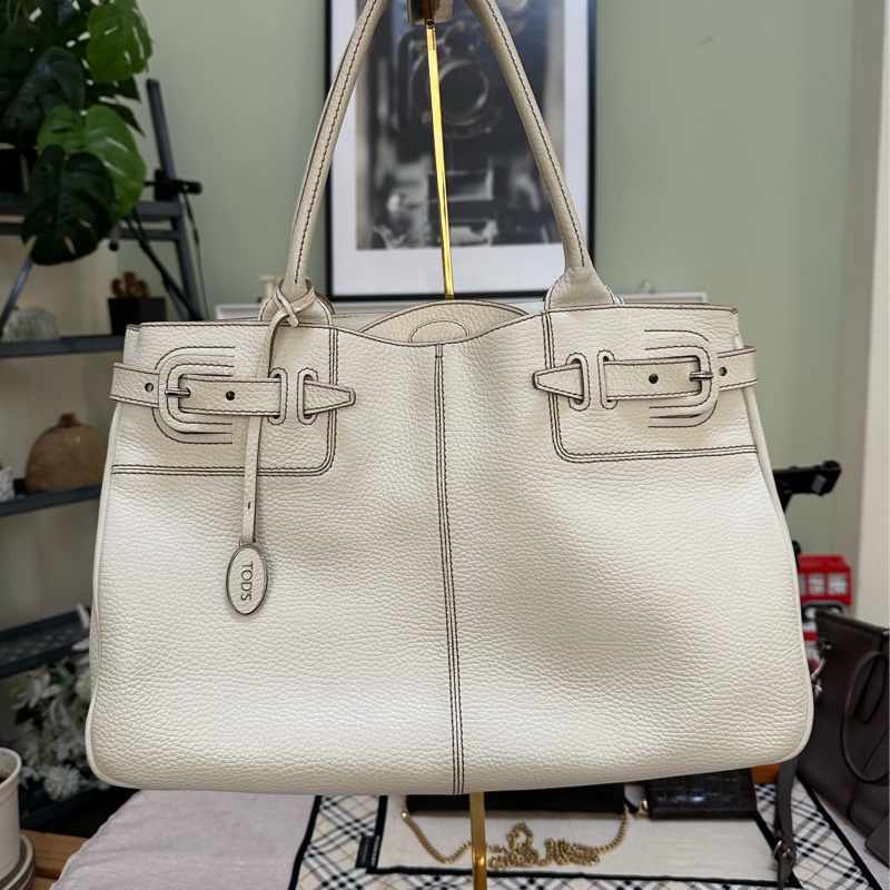 TOD‘S 白色手提包 托特包-0