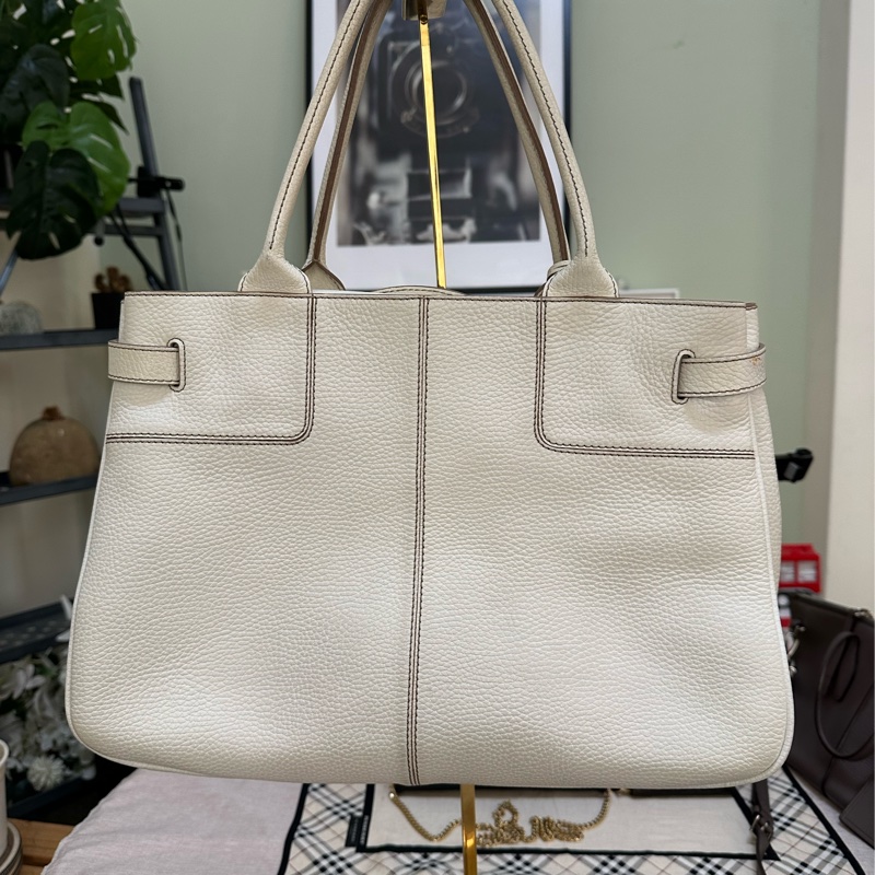 TOD‘S 白色手提包 托特包-1