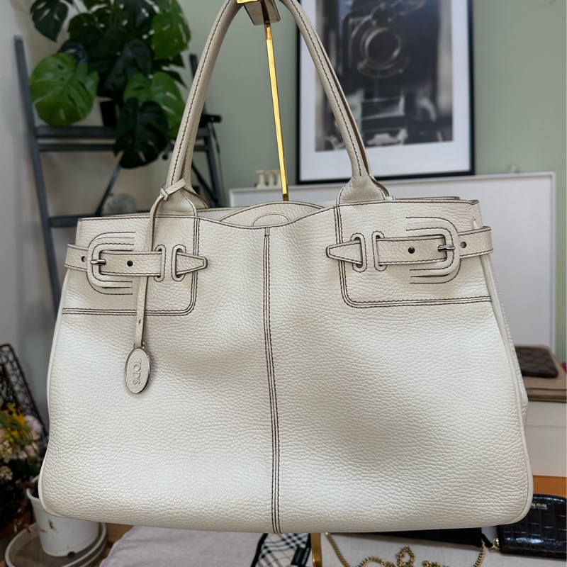 TOD‘S 白色手提包 托特包-7