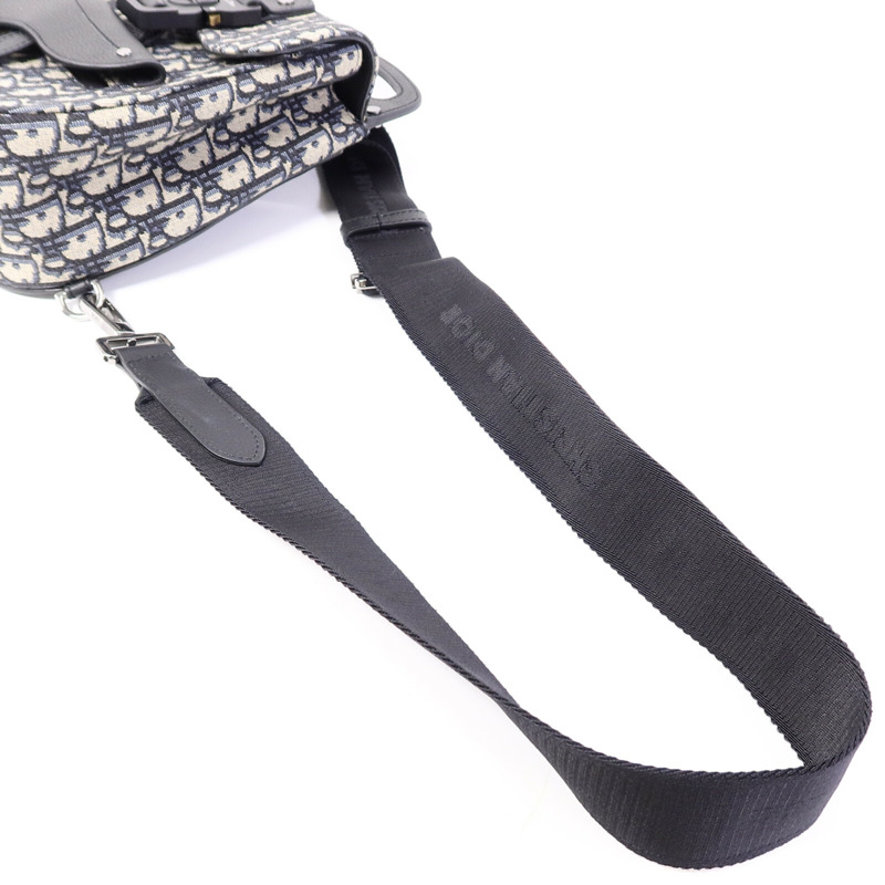 Dior 帆布/牛皮皮革Gallop Sling Bag肩背袋-8
