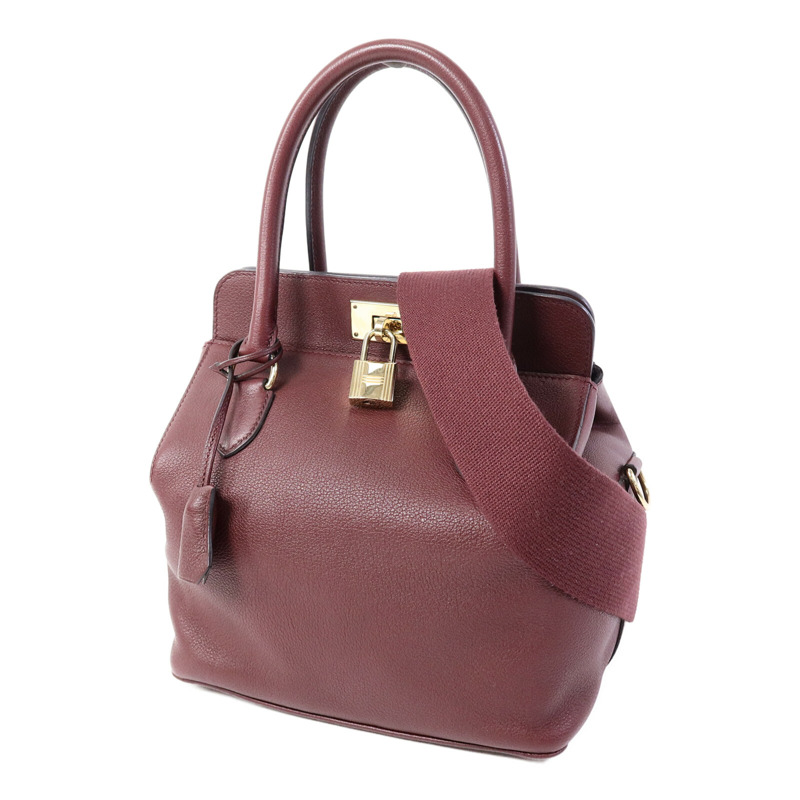 HERMES Evercolor皮革Tool Box 20手挽肩背兩用袋Dark Red-2