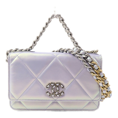 CHANEL 羊皮皮革C19 Wallet On Chain手挽肩背兩用袋