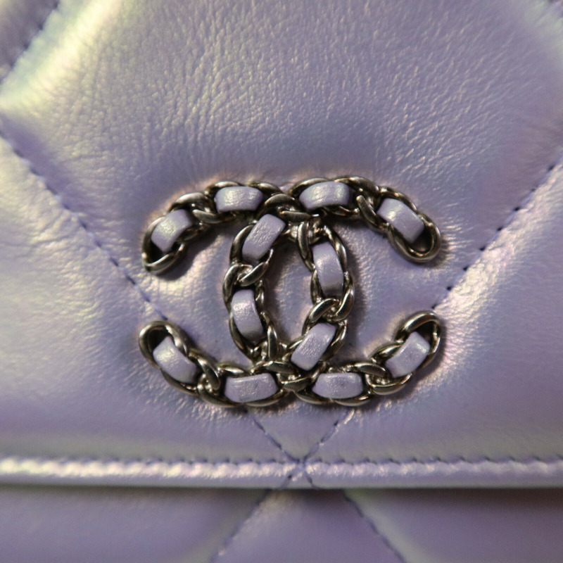 CHANEL 羊皮皮革C19 Wallet On Chain手挽肩背兩用袋-6