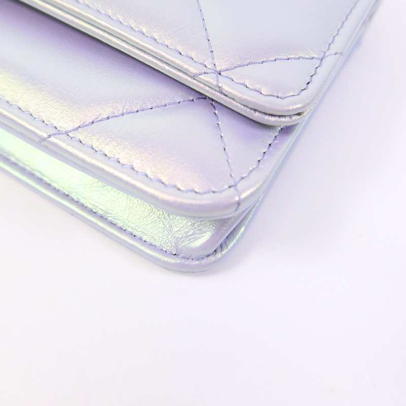 CHANEL 羊皮皮革C19 Wallet On Chain手挽肩背兩用袋-12