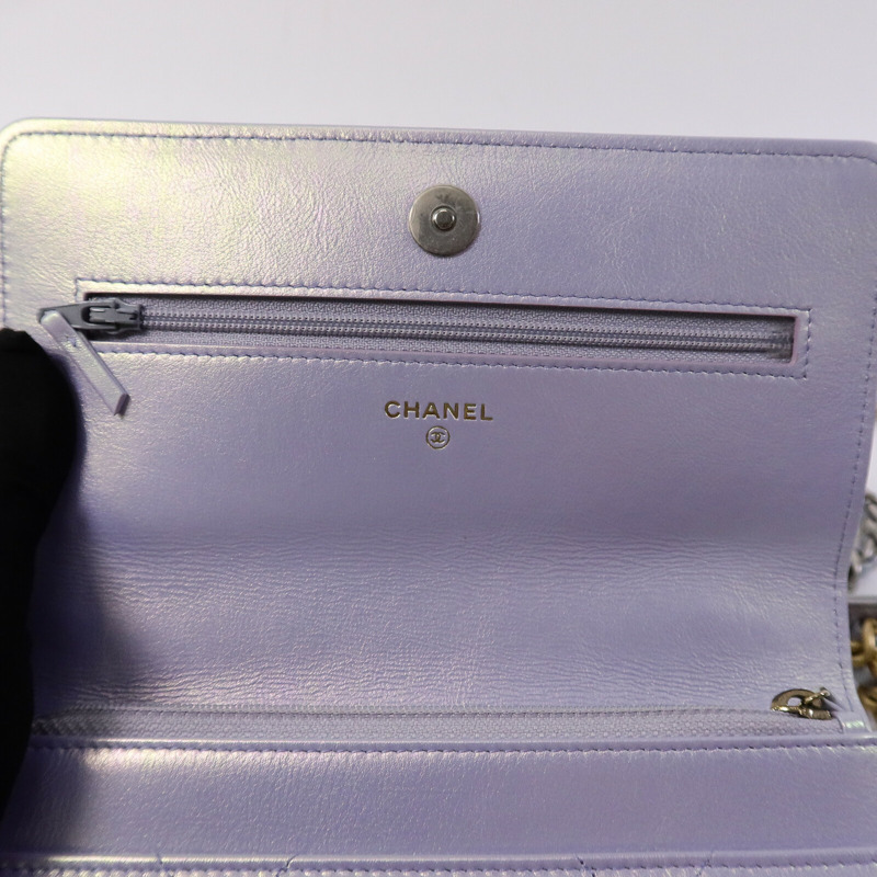 CHANEL 羊皮皮革C19 Wallet On Chain手挽肩背兩用袋-14