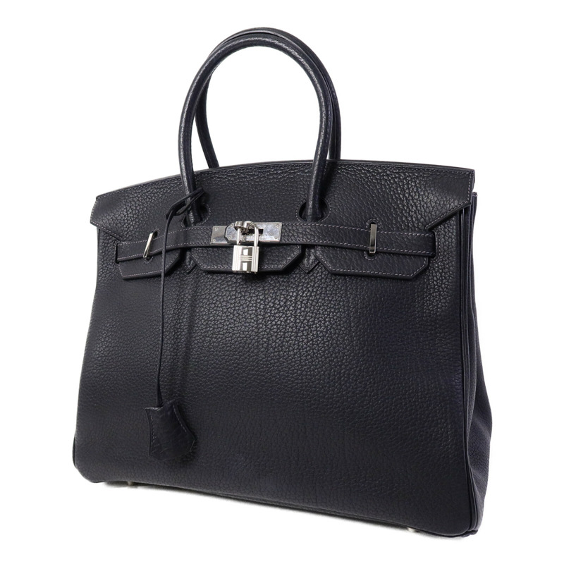 HERMES Togo皮革Birkin 35手挽袋Noir-2