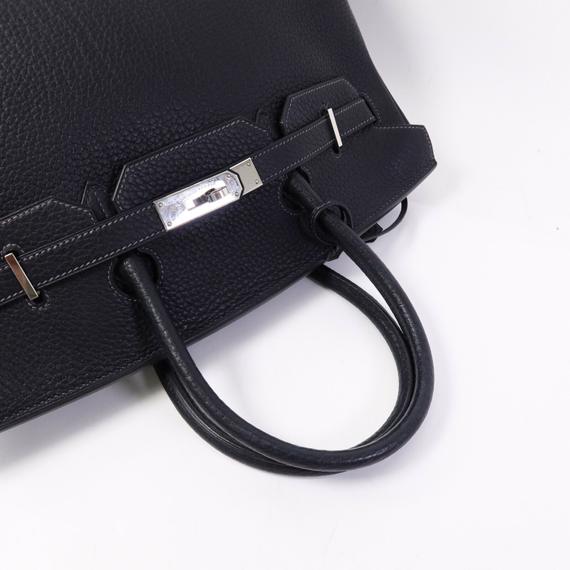 HERMES Togo皮革Birkin 35手挽袋Noir-8