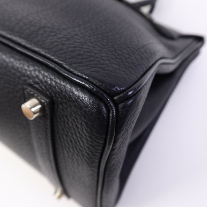 HERMES Togo皮革Birkin 35手挽袋Noir-10