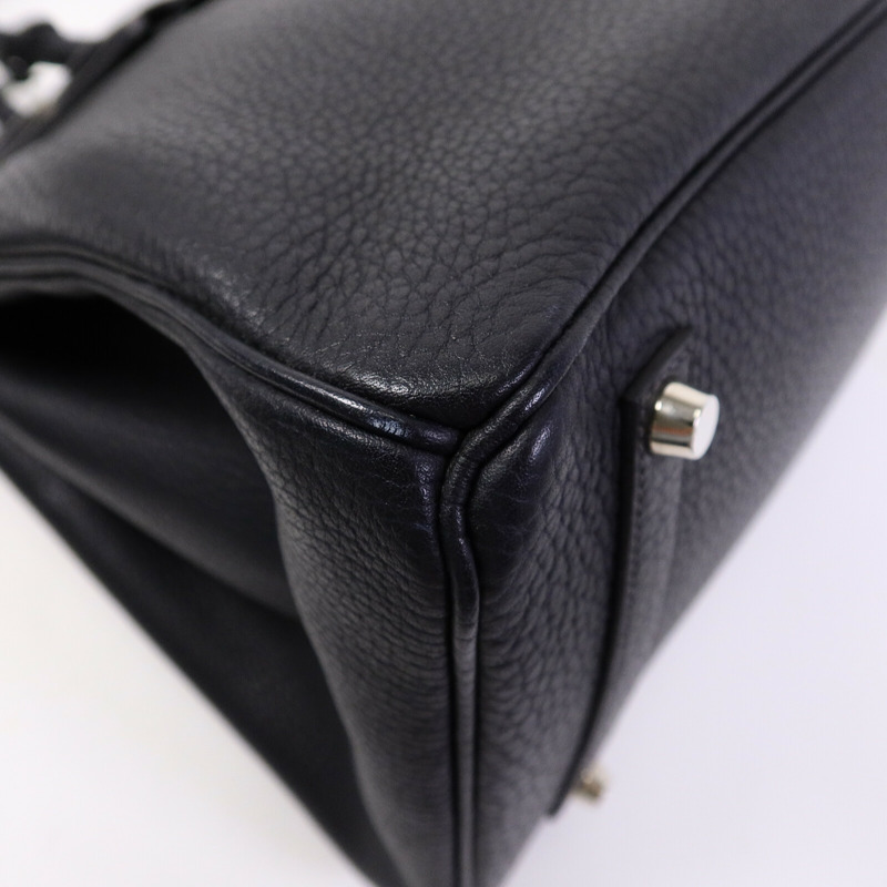 HERMES Togo皮革Birkin 35手挽袋Noir-11