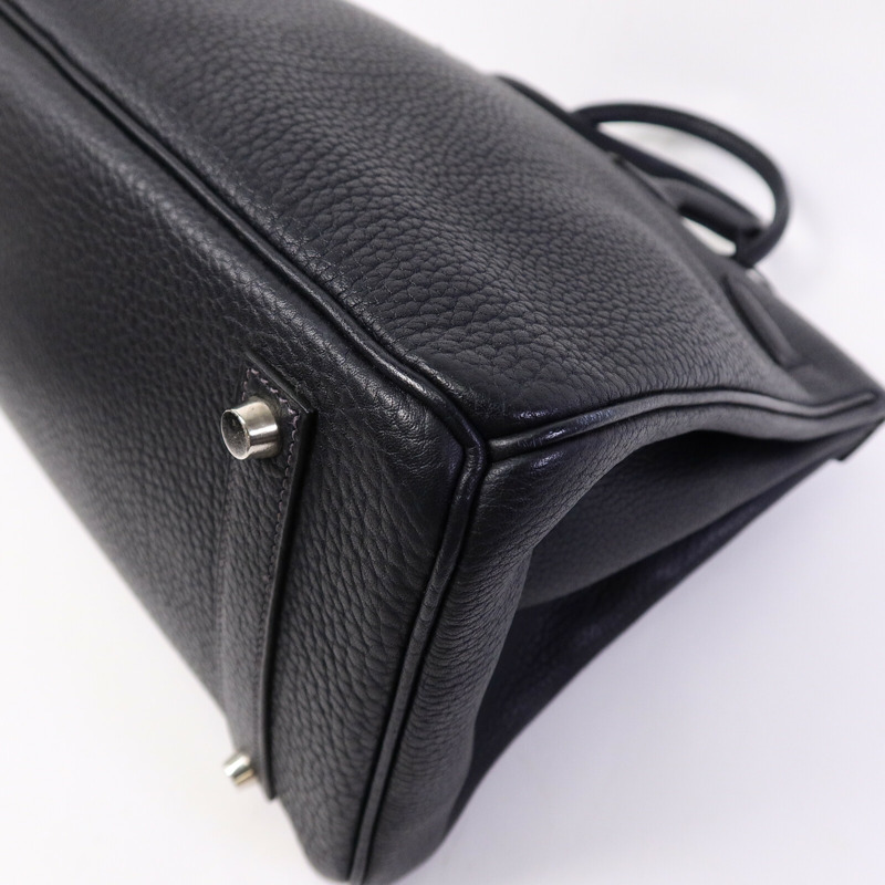 HERMES Togo皮革Birkin 35手挽袋Noir-12