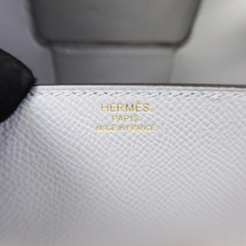 HERMES Epsom皮革Della Cavalleria Mini肩背袋Blue Glacier-5