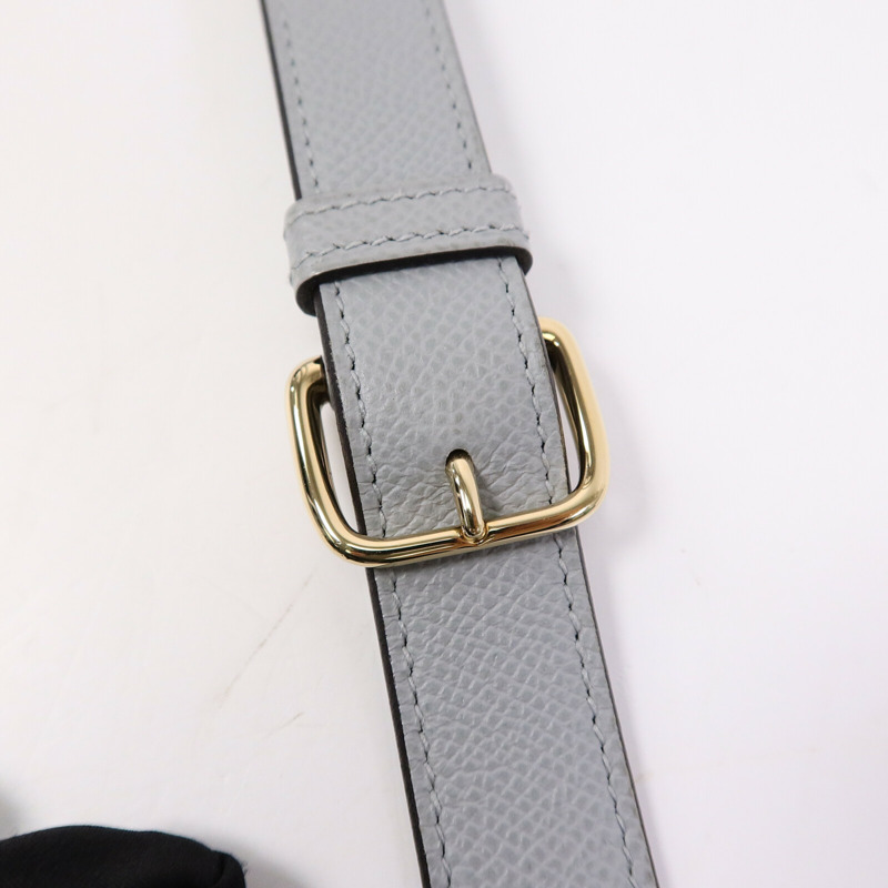 HERMES Epsom皮革Della Cavalleria Mini肩背袋Blue Glacier-6