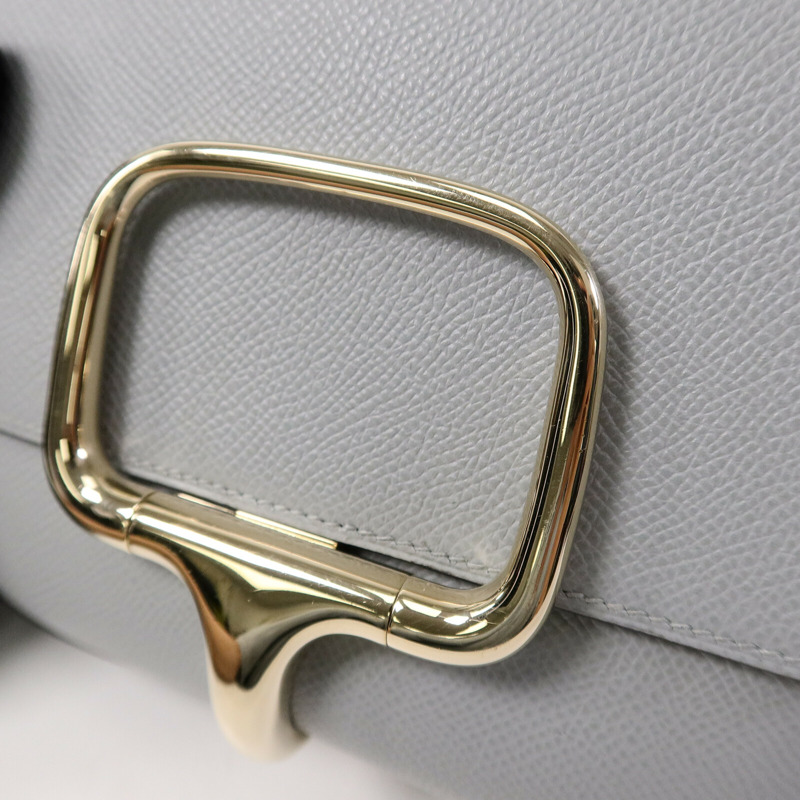 HERMES Epsom皮革Della Cavalleria Mini肩背袋Blue Glacier-14