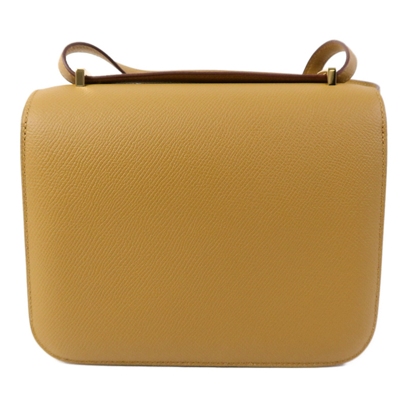 HERMES Epsom皮革Mini Constance肩背袋Sesame-1