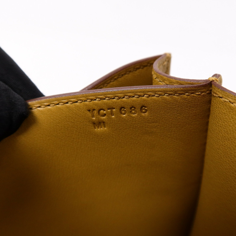 HERMES Epsom皮革Mini Constance肩背袋Sesame-7