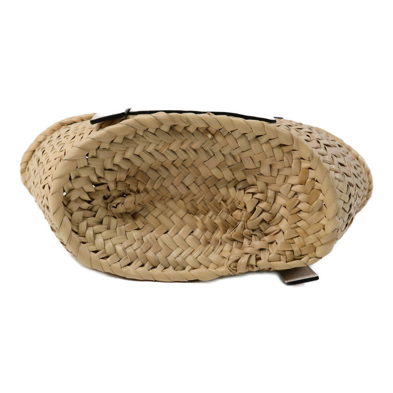 LOEWE Raffia/牛皮皮革Basket Bag肩背袋-3
